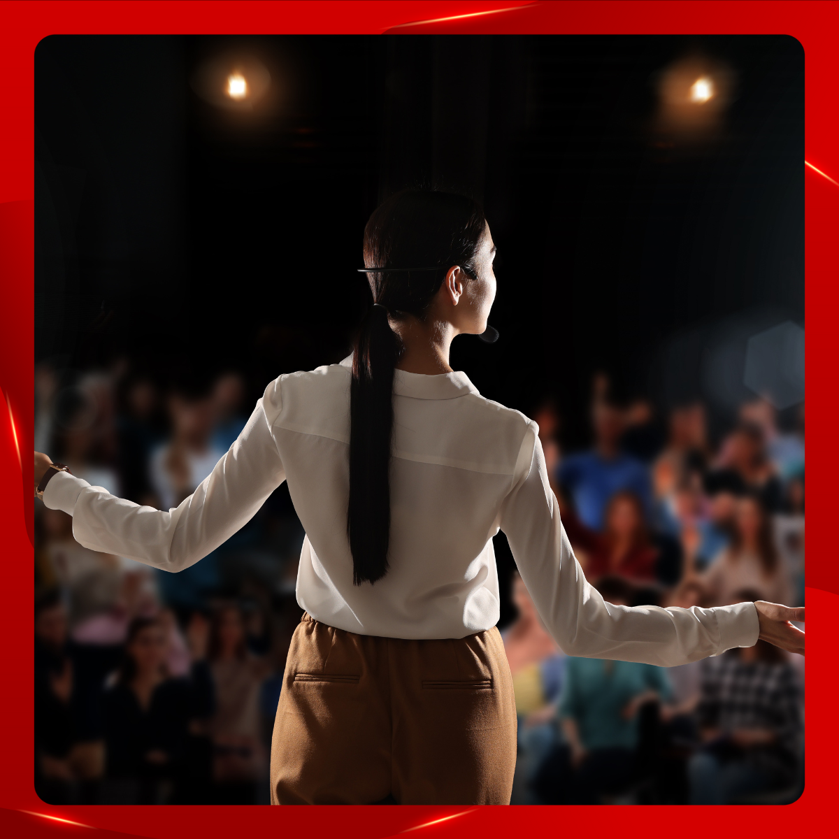 Woman on Stage
